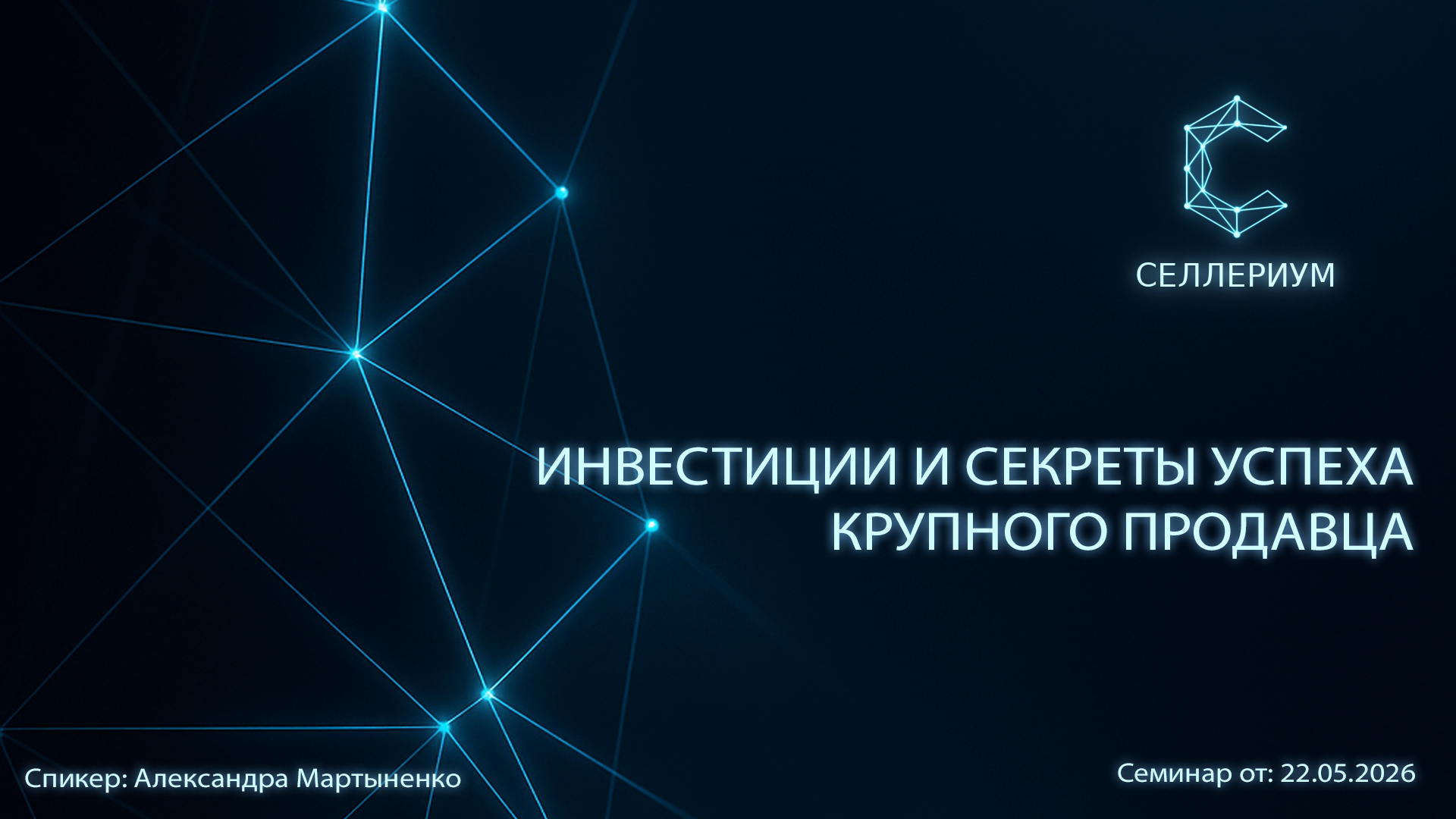 Инвестиции и секреты успеха крупного продавца